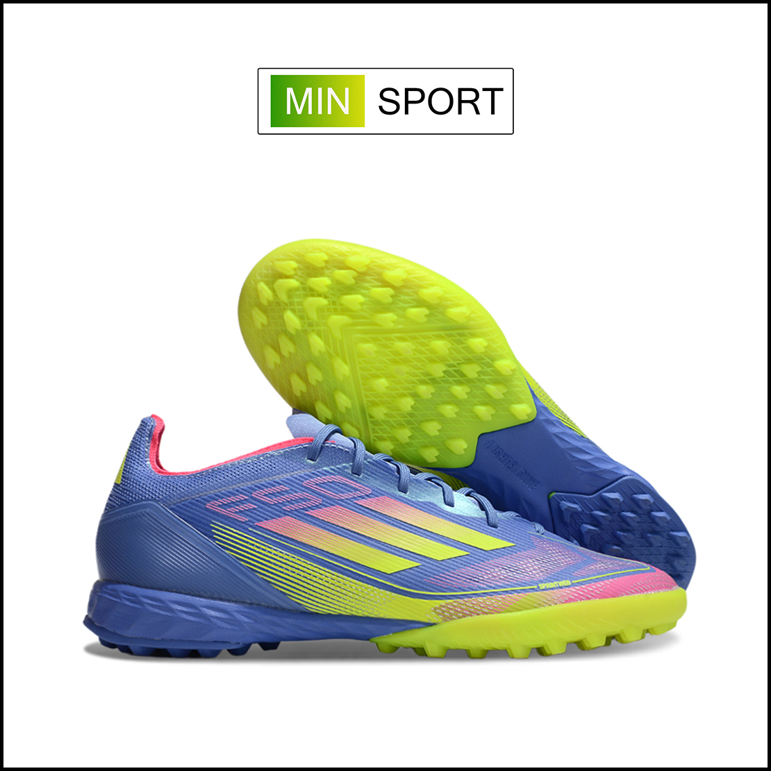Giày Bóng Đá Adidas F50 Elite Xanh Biển Vạch Chuối HQ TF