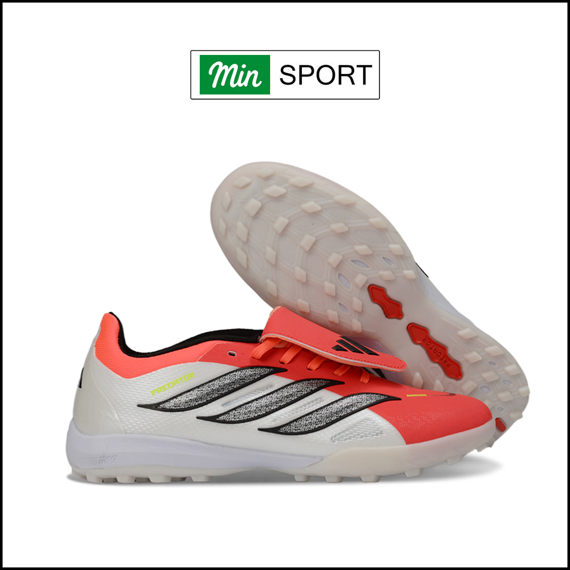 Giày Bóng Đá Adidas Predator 26 Elite Đỏ Trắng Lưỡi Gà Lật TF