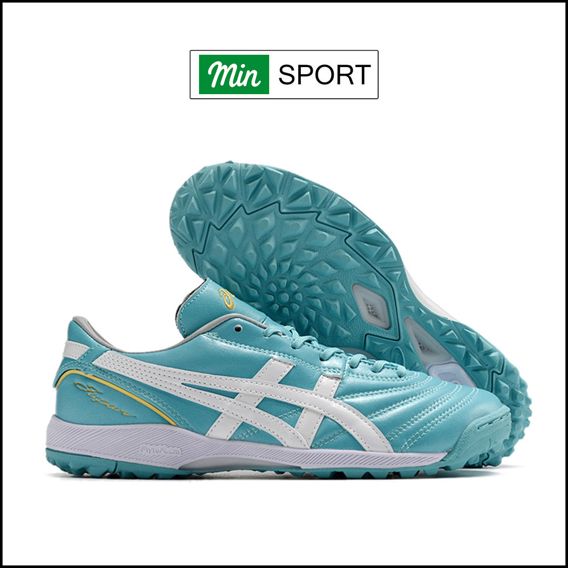 Giày Bóng Đá Asics C3 Xanh Ngọc TF