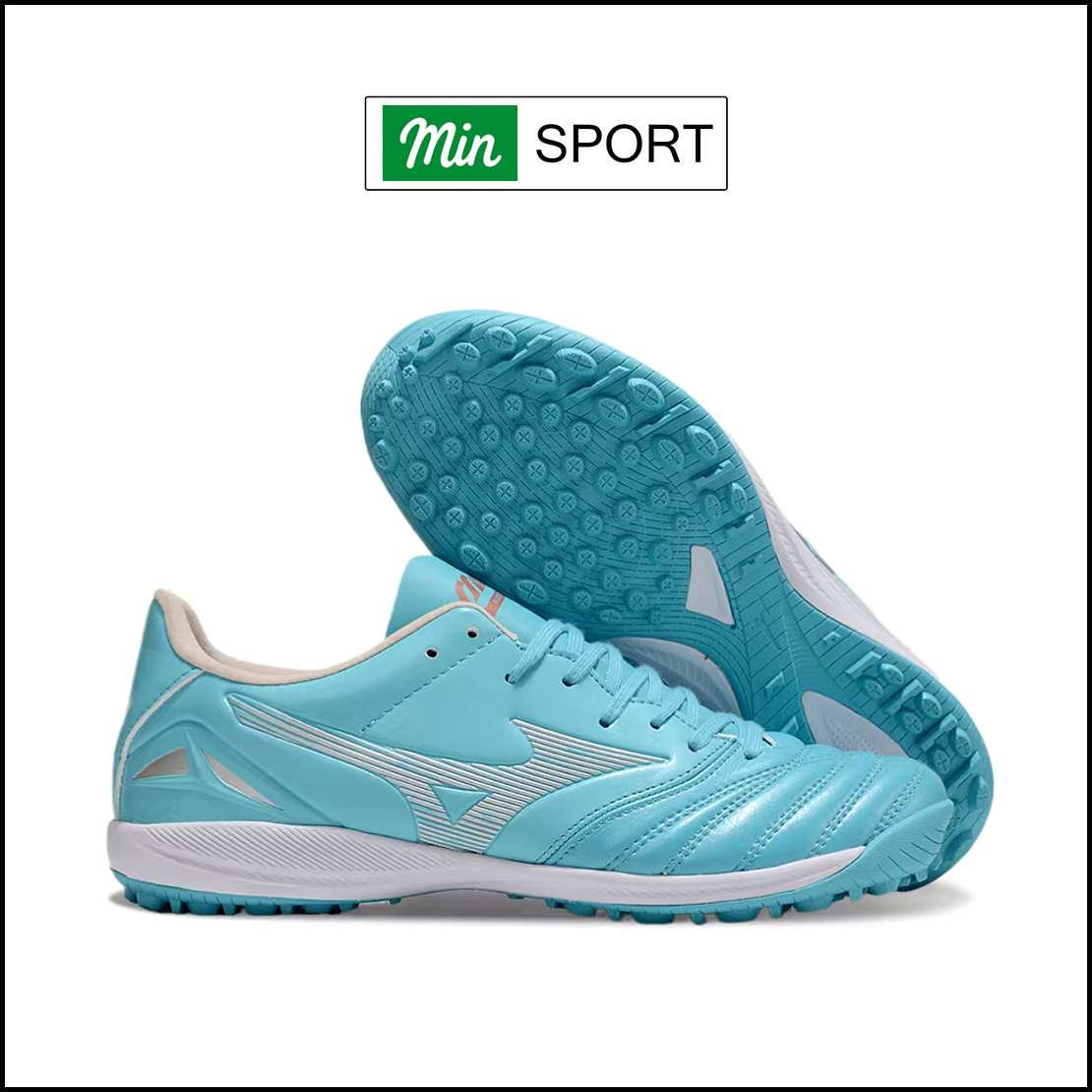 Giày Bóng Đá Mizuno Neo 4 Pro Xanh Ngọc Đế Đệm TF