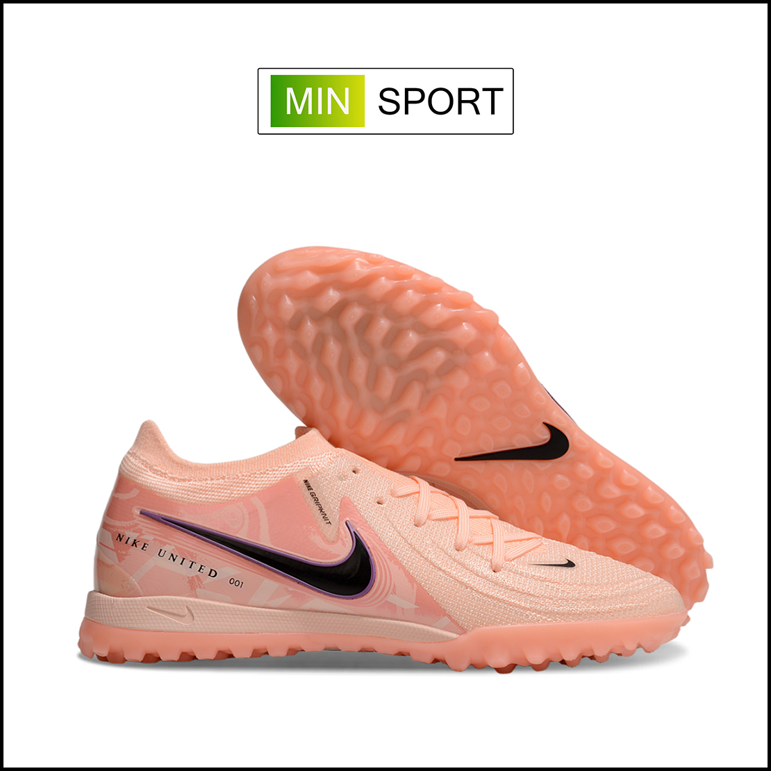 Giày Bóng Đá Nike Phantom GX2 Pro Cam Nhạt Cổ Lửng TF