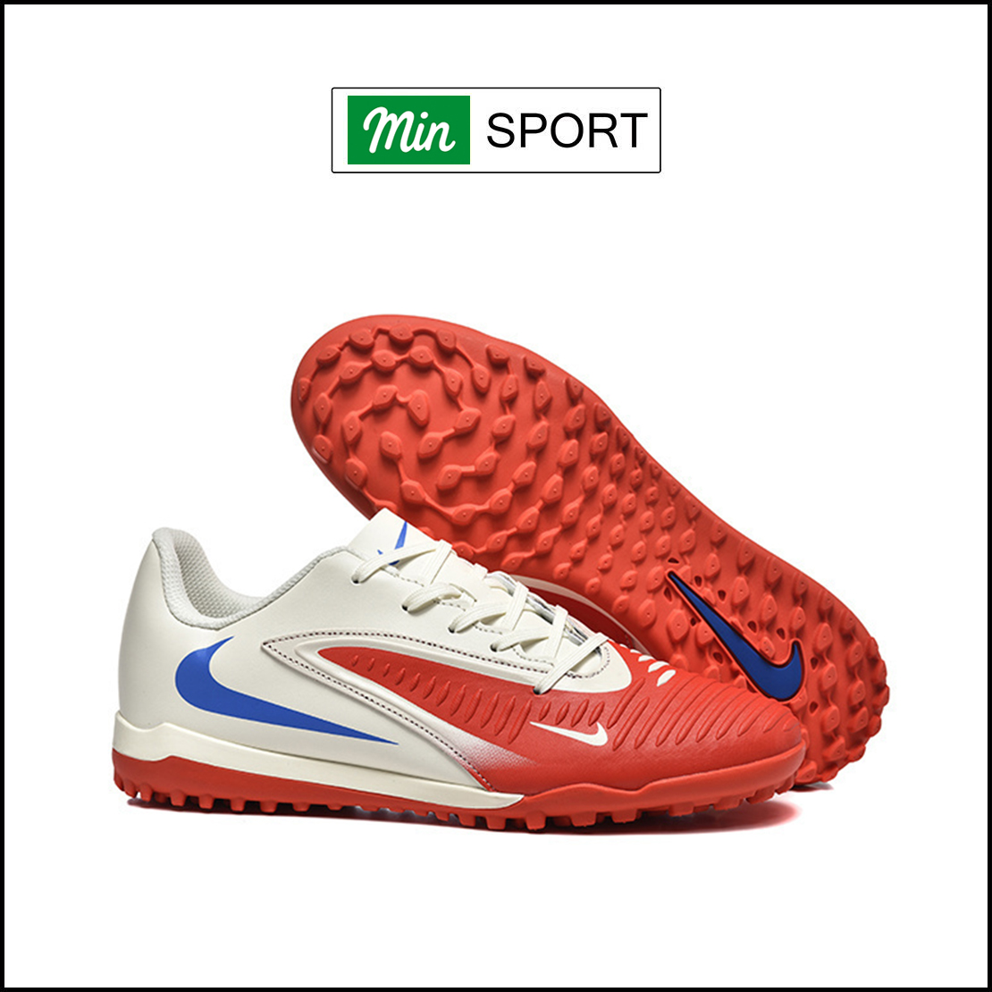 Giày Bóng Đá Nike Phantom 6 Academy Đỏ Trắng V2 TF