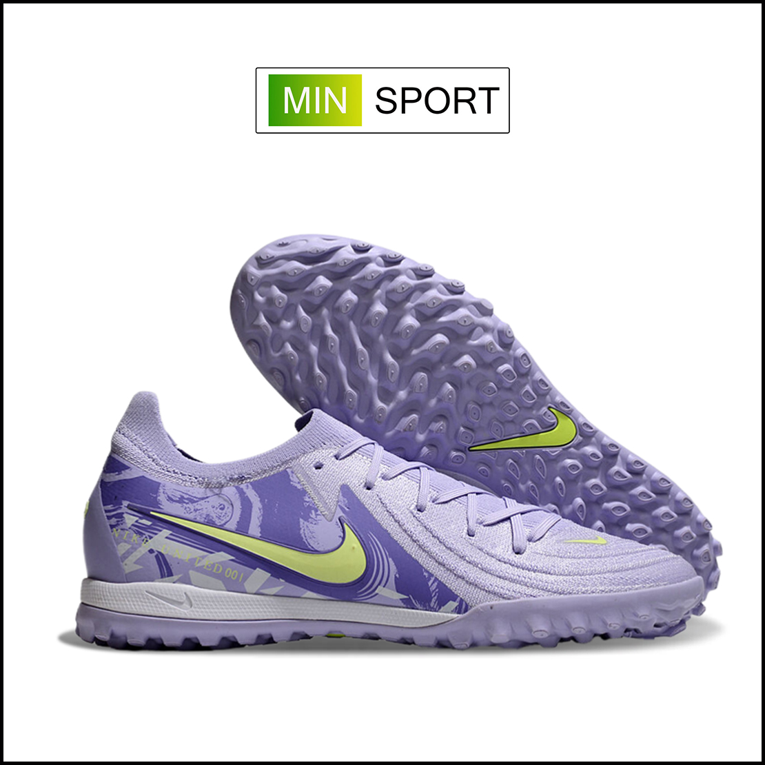 Giày Bóng Đá Nike Phantom GX2 Elite Tím Vạch Chuối Cổ Lửng HQ TF