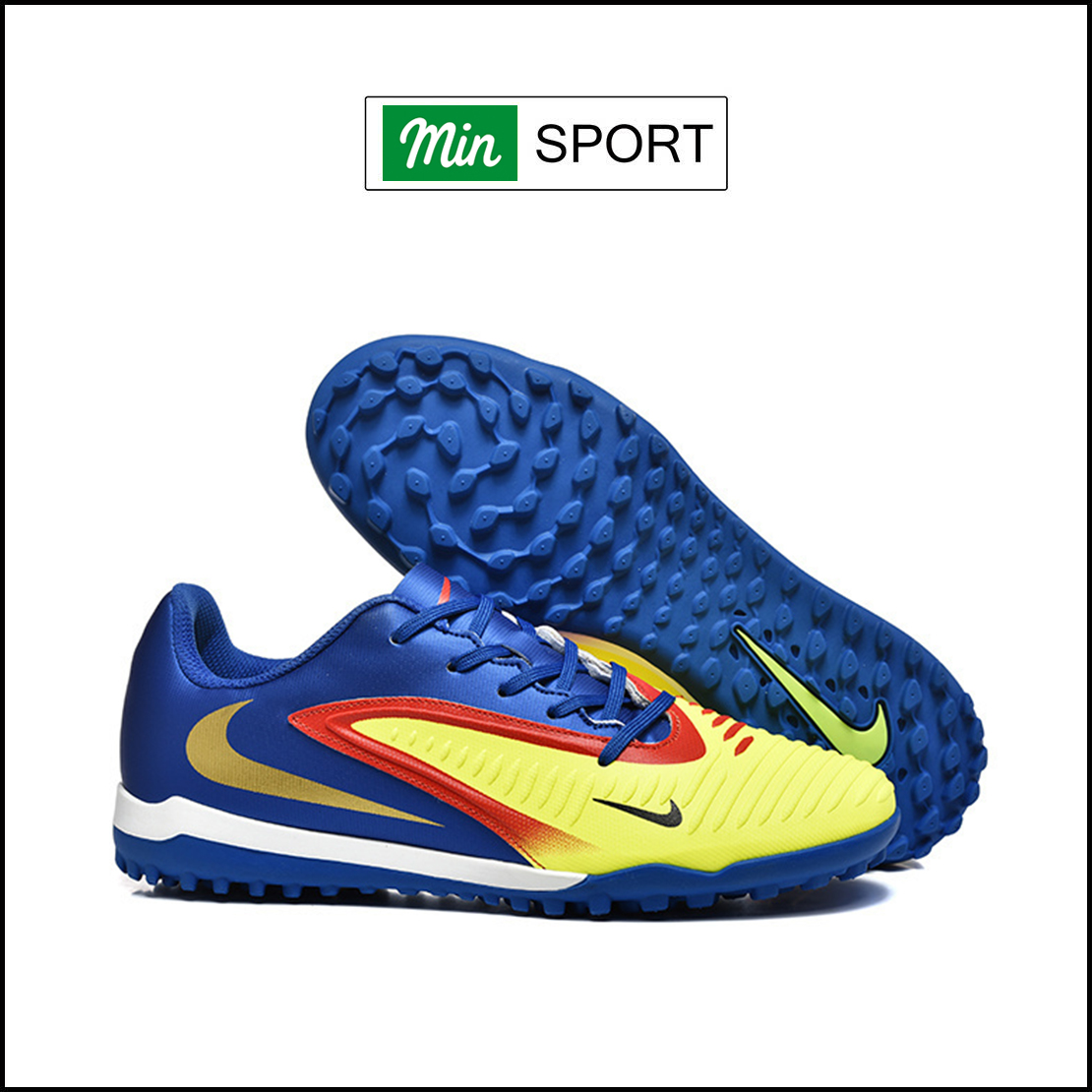 Giày Bóng Đá Nike Phantom 6 Academy Chuối Xanh Biển V2 TF