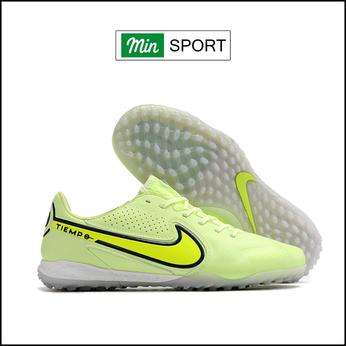 Giày Bóng Đá Nike Tiempo 9 Pro Xanh Chuối TF