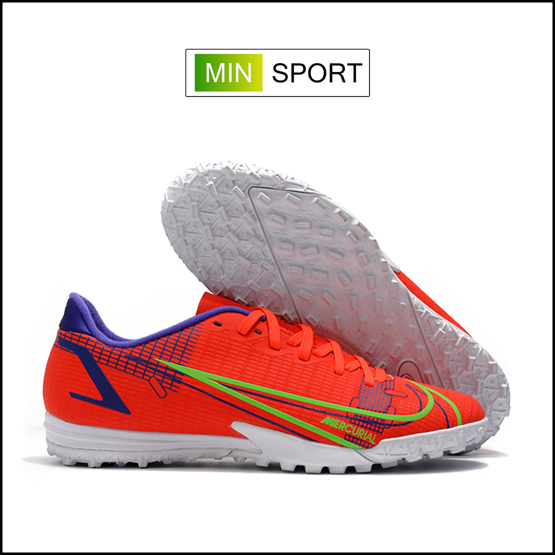 Giày Bóng Đá Nike Mercurial Vapor 14 Academy Đỏ Đế Đệm HQ TF