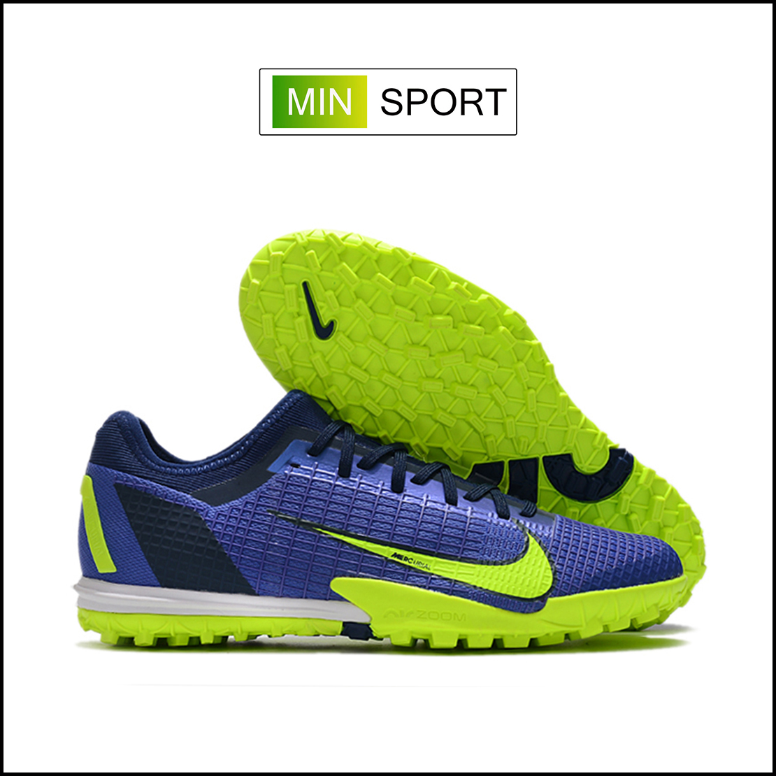 Giày Bóng Đá Nike Mercurial Vapor 14 Pro Tím Than Vạch Chuối HQ TF