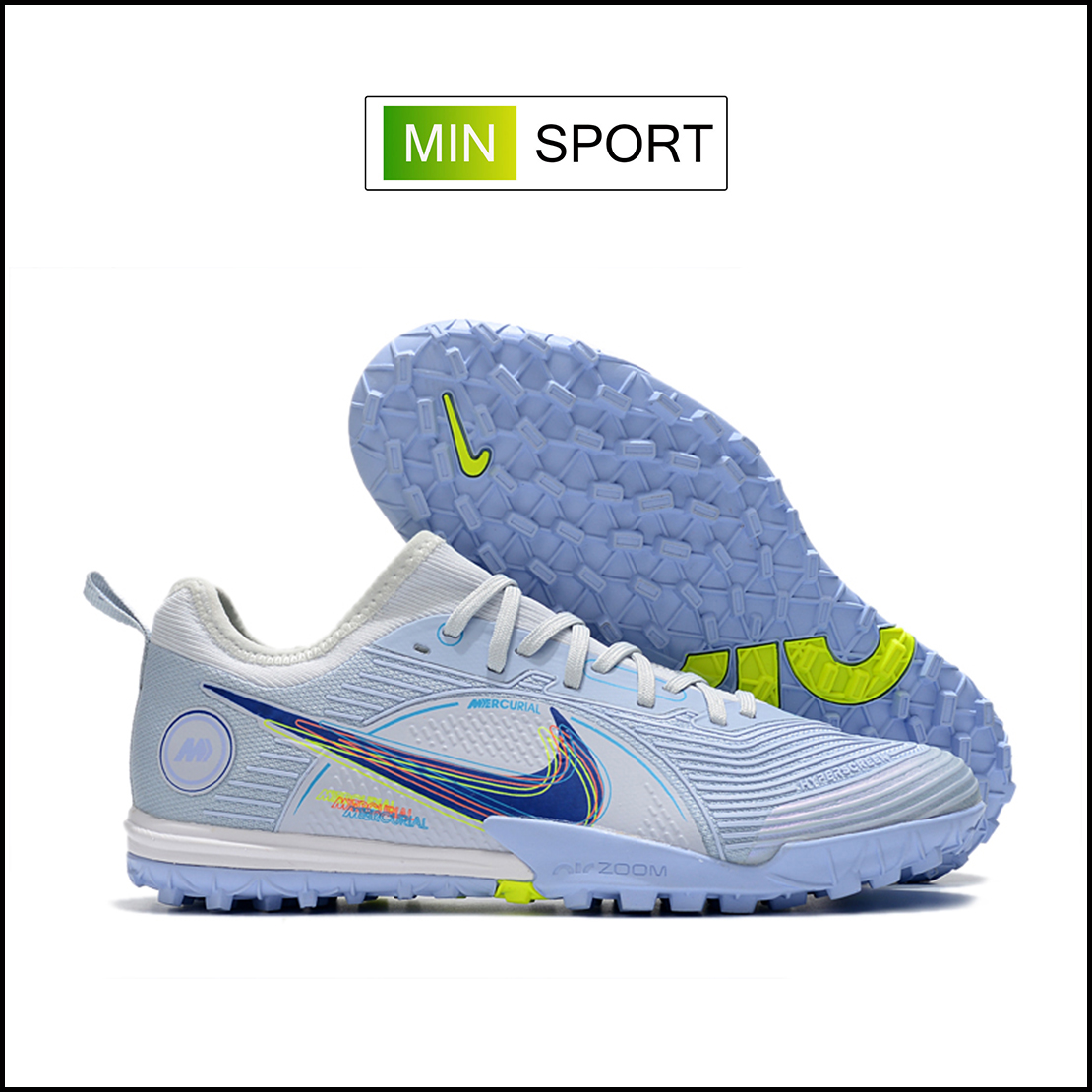 Giày Bóng Đá Nike Mercurial Vapor 14 Pro Progress Xám Trắng Cổ Lửng HQ TF