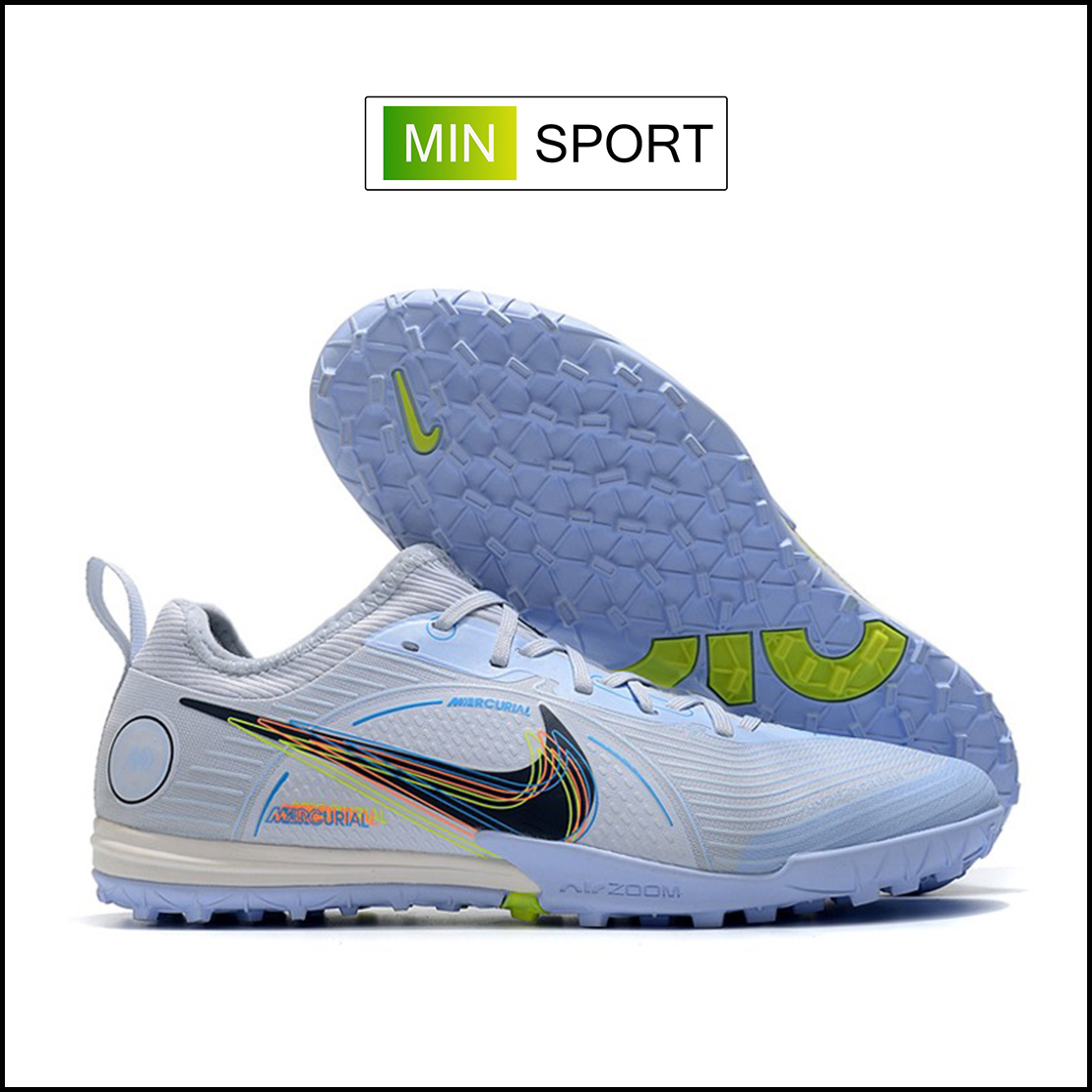 Giày Bóng Đá Nike Mercurial Vapor 14 Pro Progress Xám Trắng Cổ Lửng V2 TF