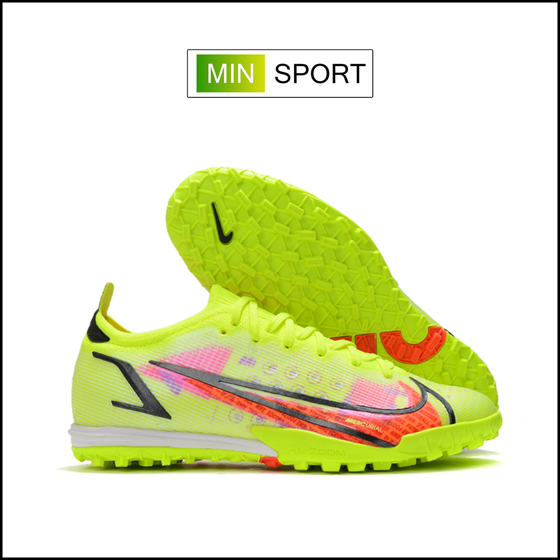 Giày Bóng Đá Nike Mercurial Vapor 14 Elite Xanh Chuối Cổ Lửng TF