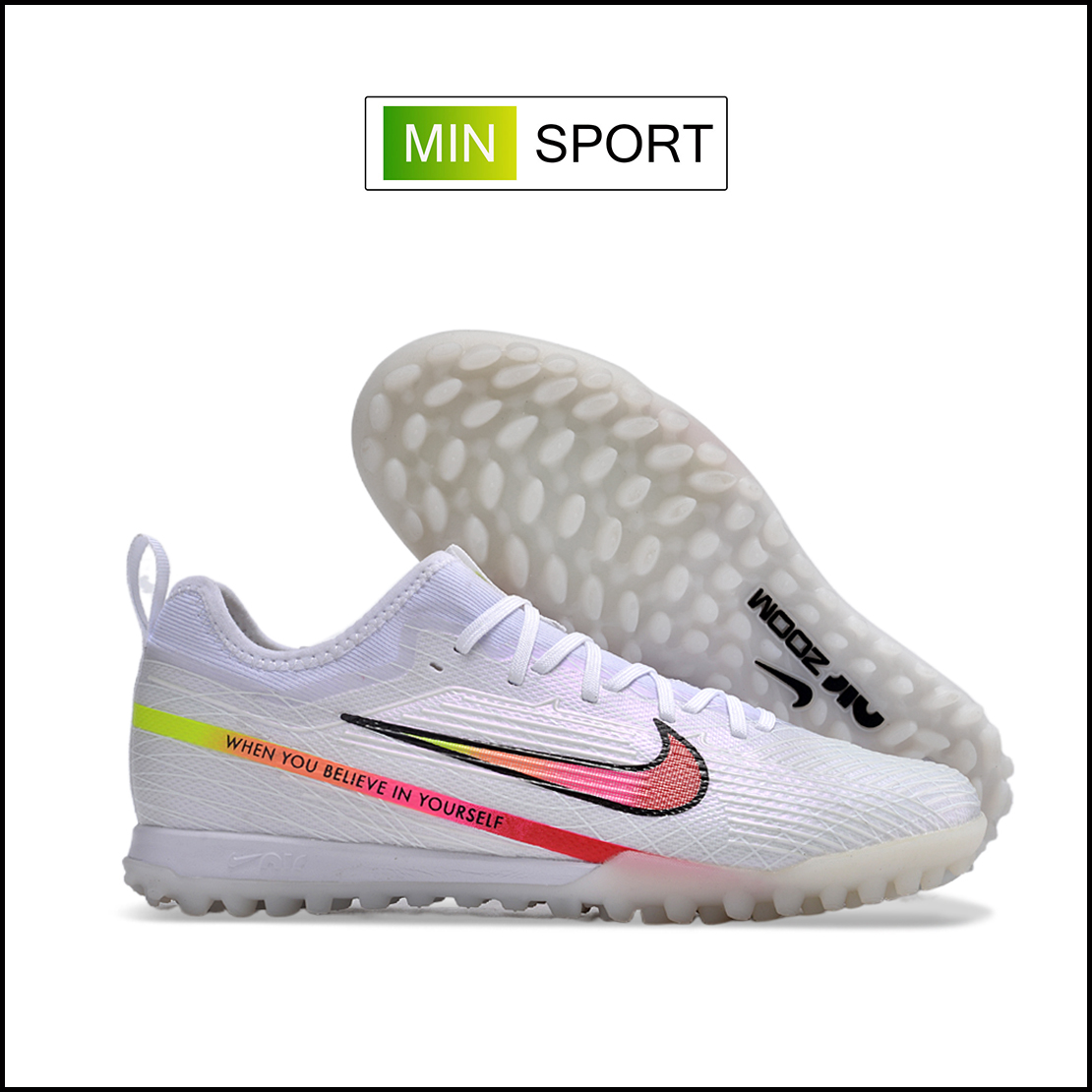 Giày Bóng Đá Nike Mercurial Vapor 15 Pro Marcus Rashford Trắng Cổ Lửng HQ TF