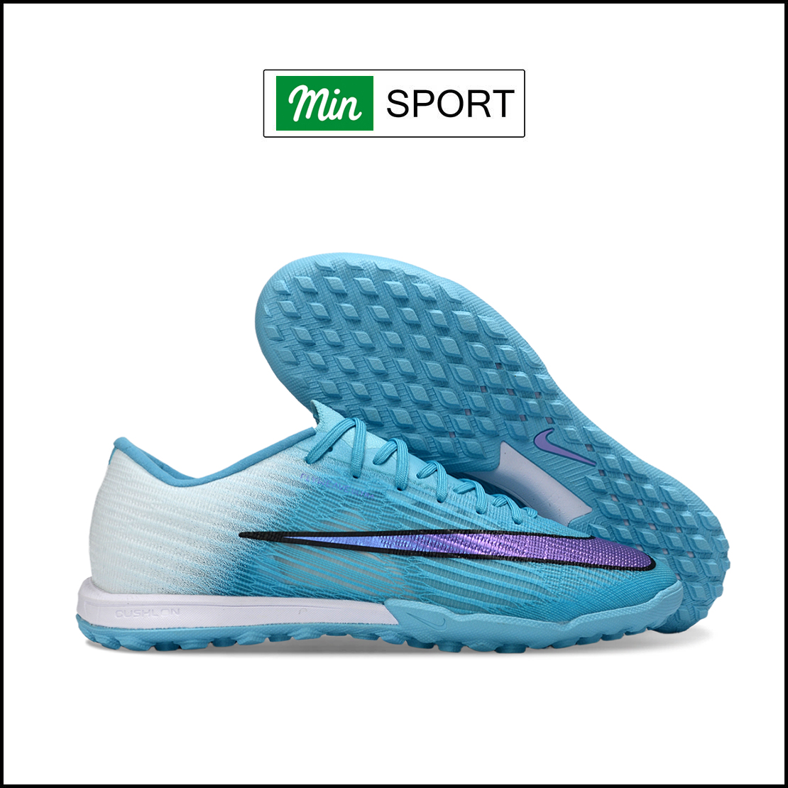 Giày Bóng Đá Nike Mercurial Superfly 11 Elite Xanh Dương Gót Trắng Cổ Lửng HQ TF