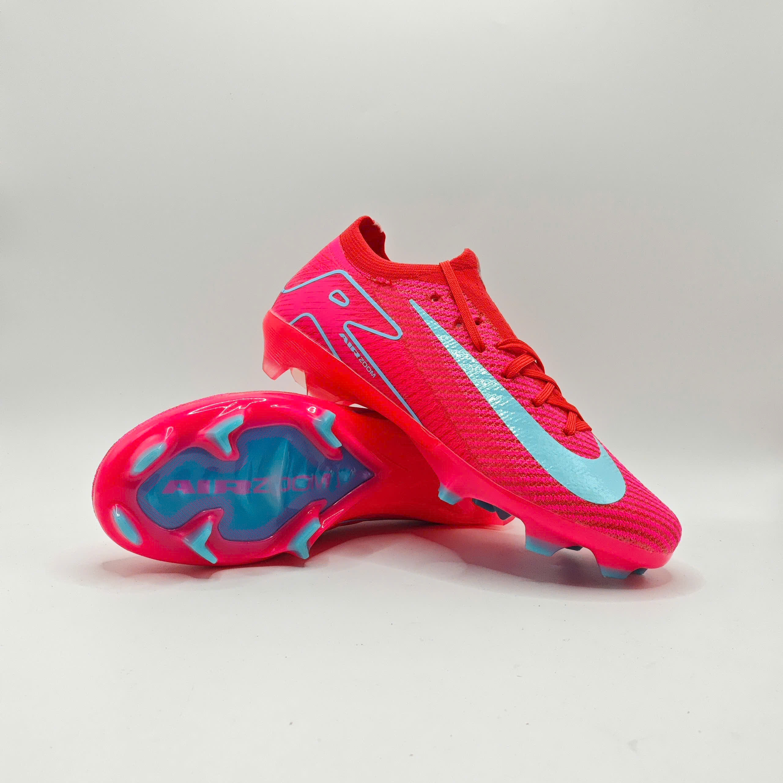 Giày Bóng Đá Nike Mercurial Vapor 16 Elite Đỏ Vạch Xanh Biển Cổ Lửng V2 FG