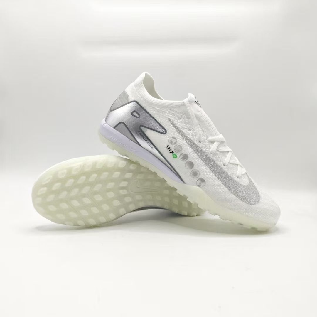 Giày Bóng Đá Nike Mercurial Vapor 16 Elite Trắng Vạch Xám Cổ Lửng V2 TF