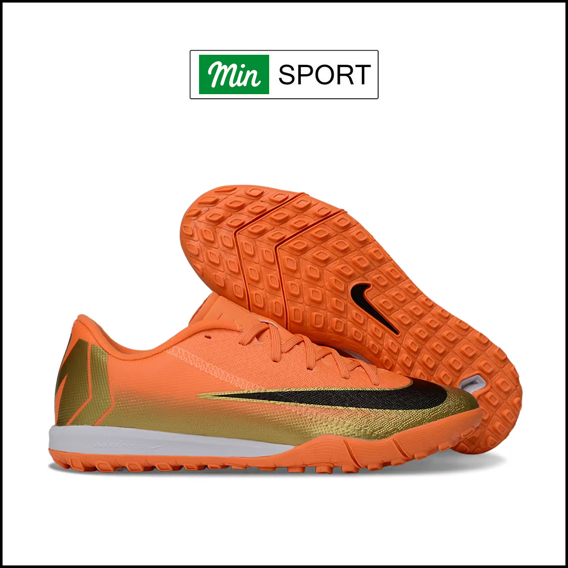 Giày Bóng Đá Nike Mercurial Vapor 16 Academy Cam Gold TF