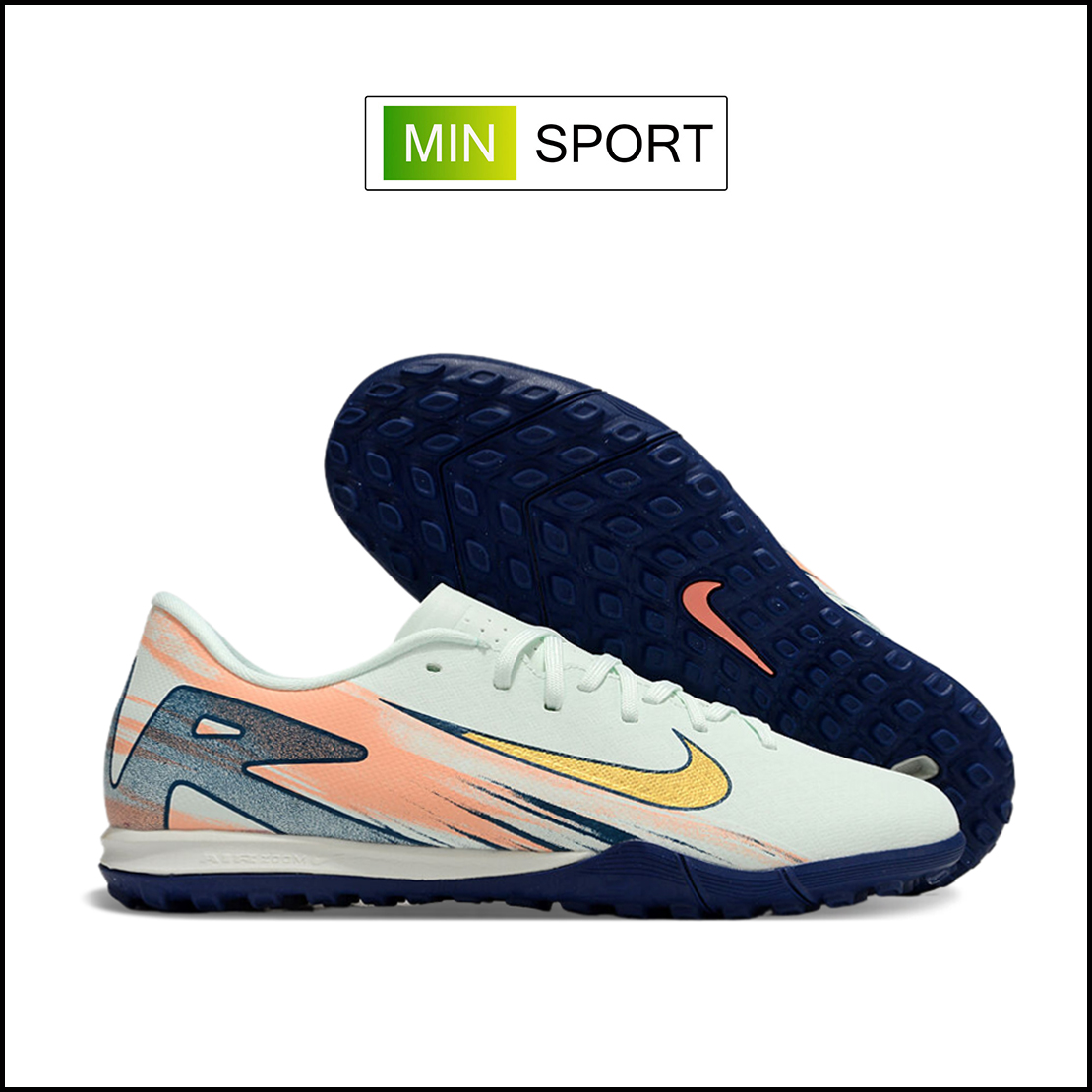 Giày Bóng Đá Nike Mercurial Vapor 16 Academy MDS009 Xám Xanh HQ TF
