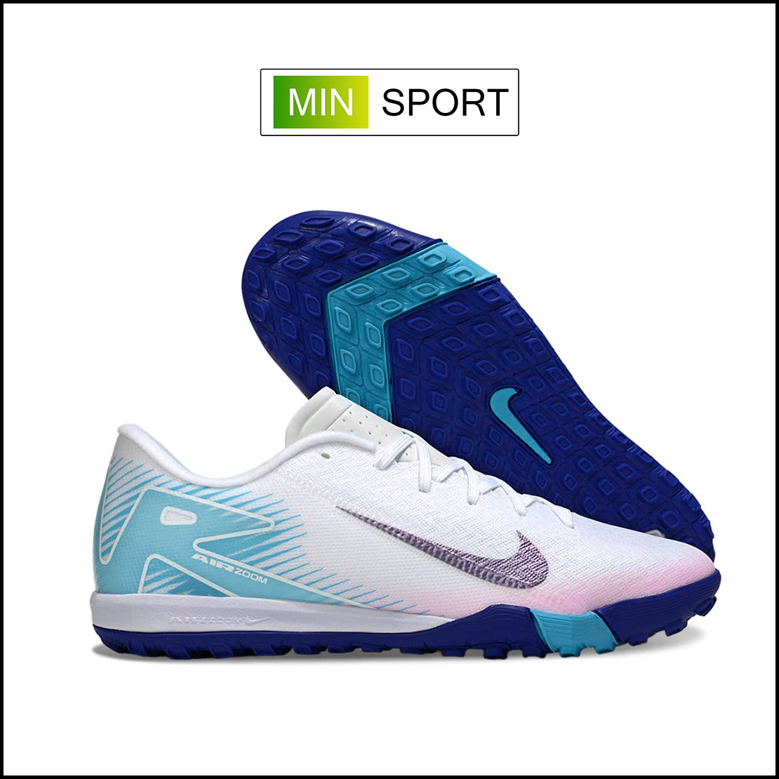 Giày Bóng Đá Nike Mercurial Vapor 16 Academy Hologram Trắng Xanh TF