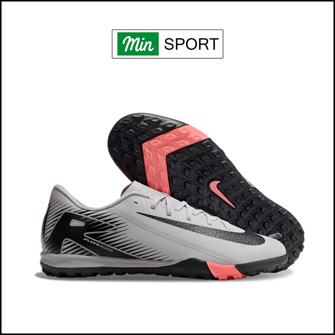 Giày Bóng Đá Nike Mercurial Vapor 16 Academy Xám Đen TF