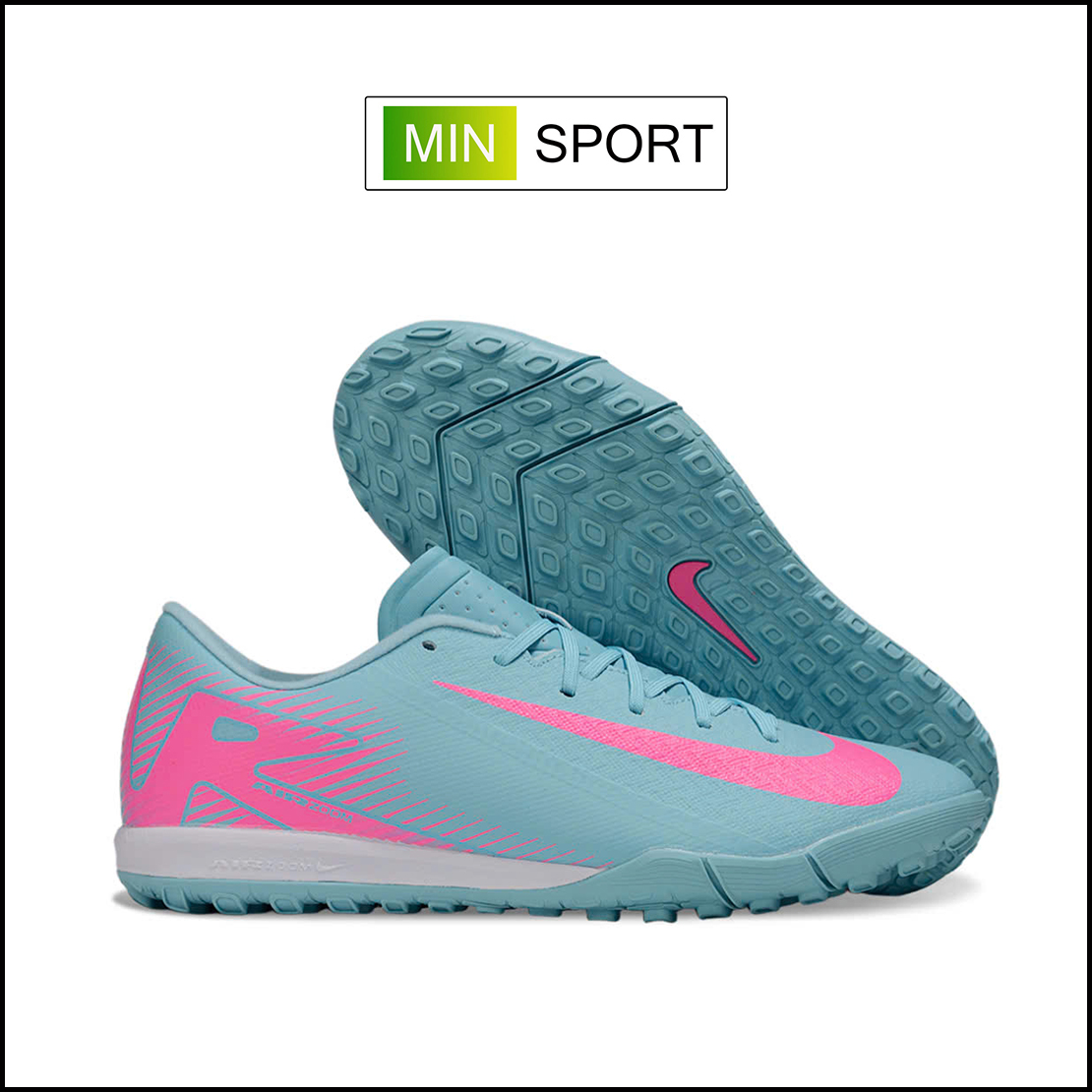 Giày Bóng Đá Nike Mercurial Vapor 16 Academy Xám Hồng Đế Đệm TF