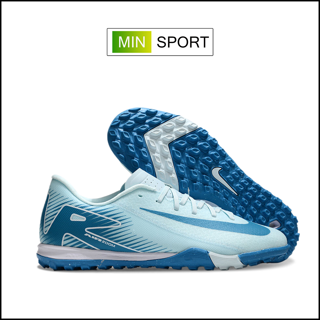 Giày Bóng Đá Nike Mercurial Vapor 16 Academy Xanh Biển Đế Đệm HQ TF