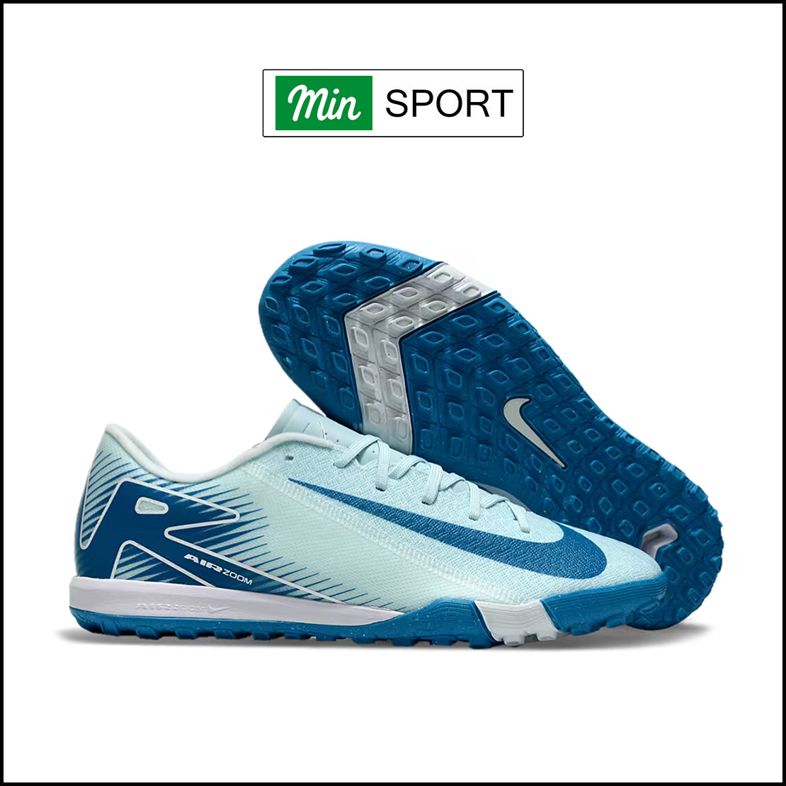 Giày Bóng Đá Nike Mercurial Vapor 16 Academy Xanh Biển Đế Đệm TF