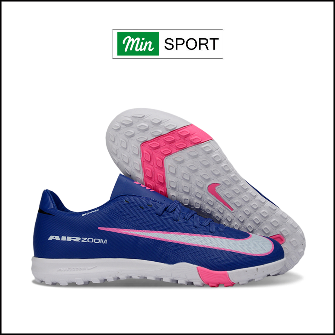 Giày Bóng Đá Nike Mercurial Vapor 16 Academy Xanh Dương Vạch Xám Coban V2 TF