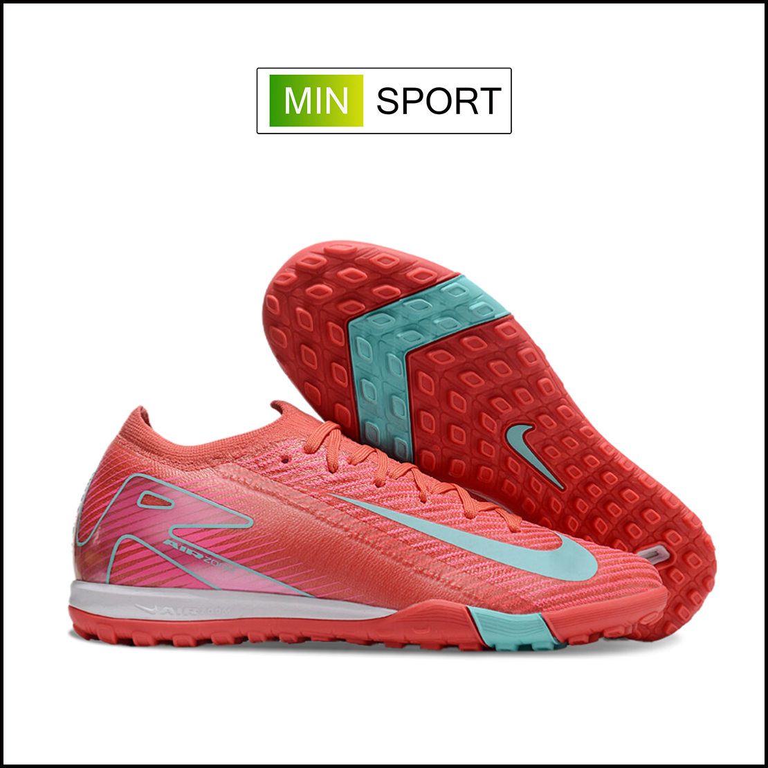 Giày Bóng Đá Trẻ Em Nike Mercurial Vapor 16 Elite Đỏ Vạch Xanh Biển Cổ Lửng HQ TF