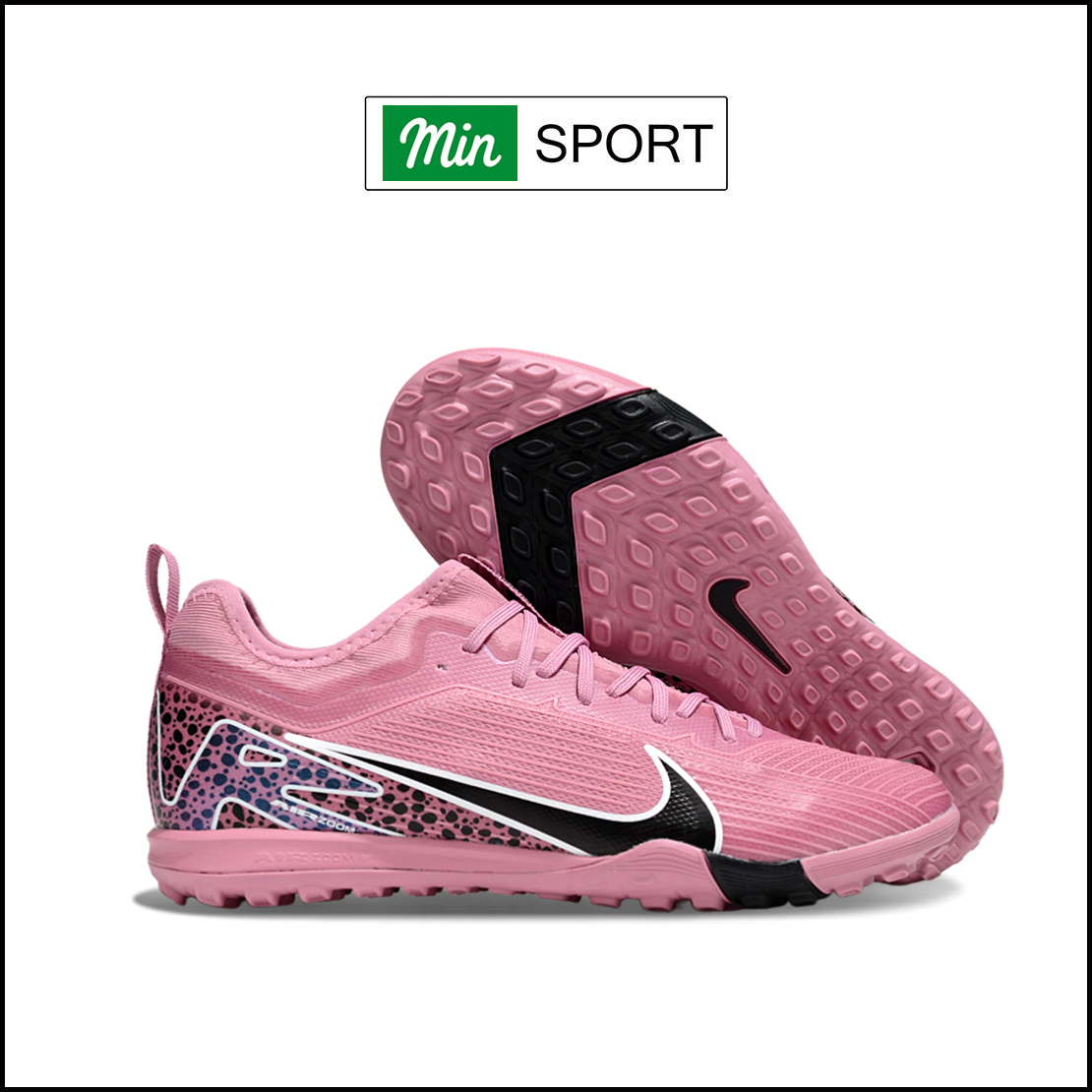 Giày Bóng Đá Nike Mercurial Vapor 16 Pro Hồng Đốm Báo Đen HQ TF