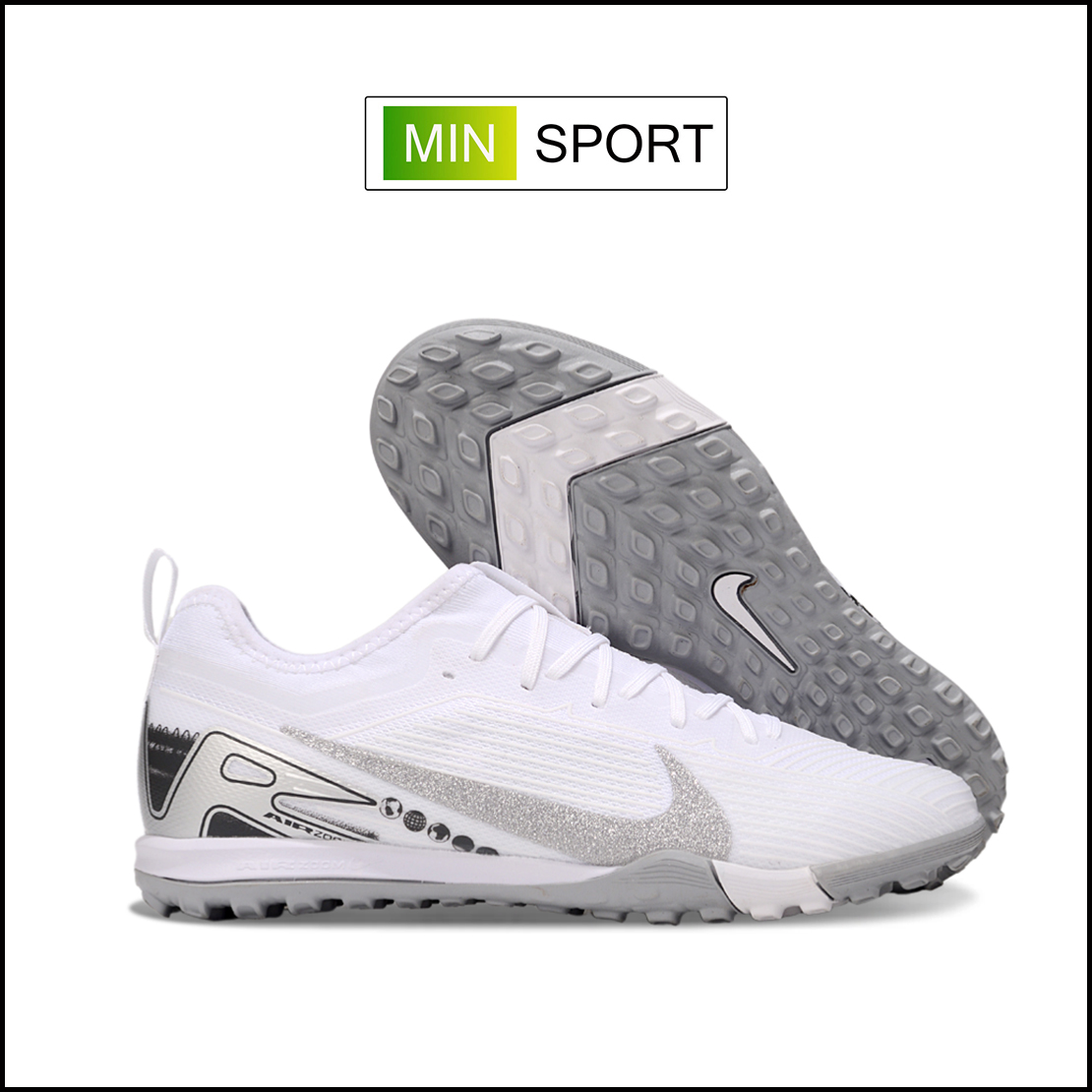 Giày Bóng Đá Nike Mercurial Vapor 16 Pro Trắng Xám HQ TF