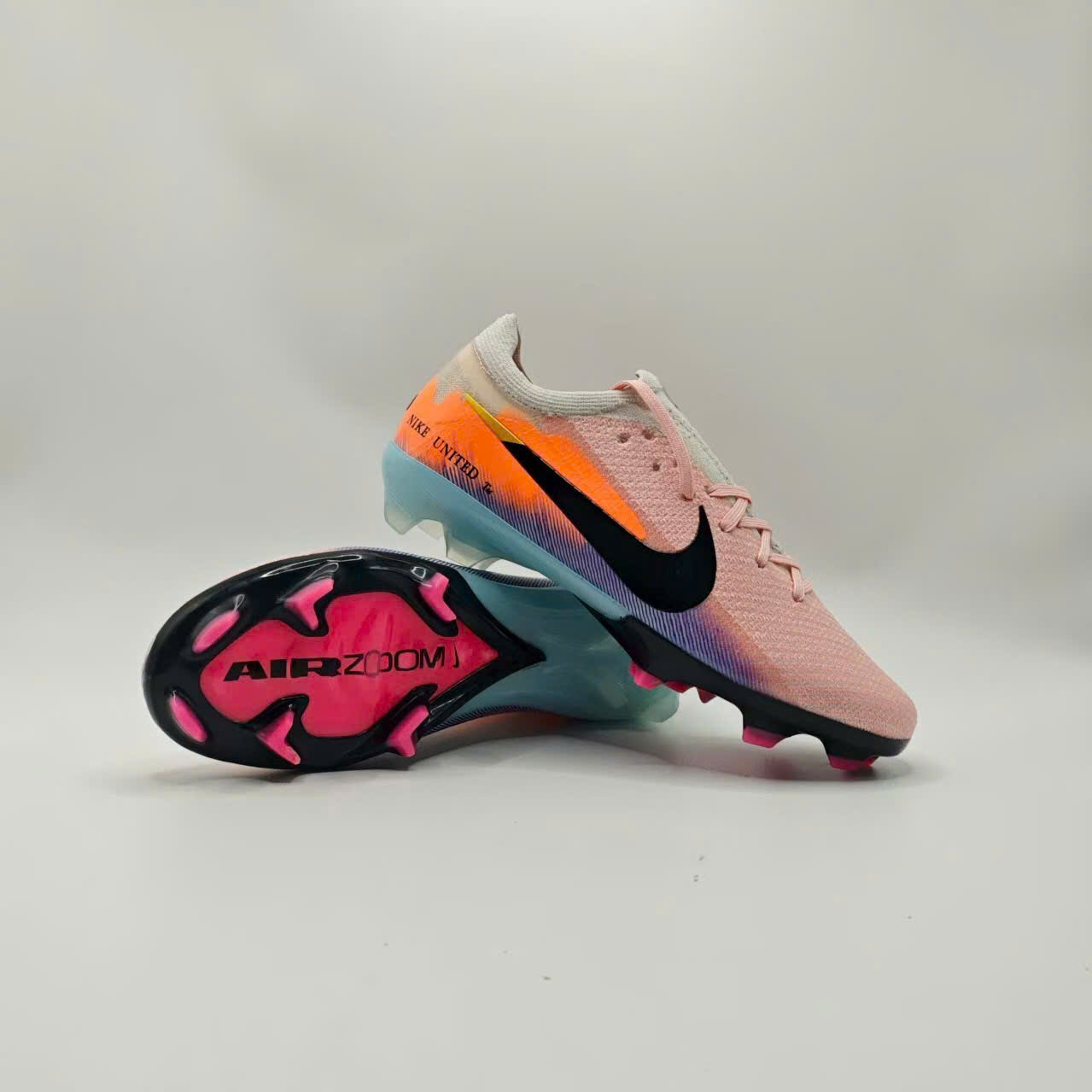 Giày Bóng Đá Nike Mercurial Vapor 16 Elite Cam Nhạt Vạch Đen Cổ Lửng V2 FG