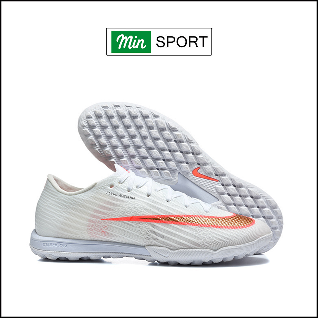 Giày Bóng Đá Nike Mercurial Superfly 11 Elite Trắng Vạch Cam Cổ Lửng HQ T