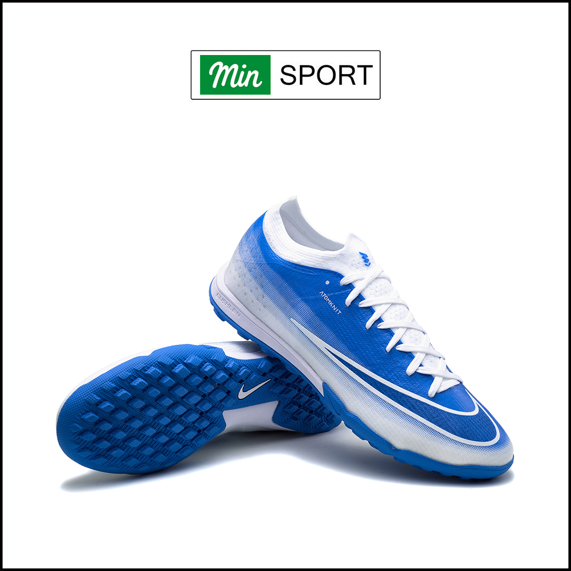 Giày Bóng Đá Nike Mercurial Vapor 17 Elite Xanh Dương Trắng Cổ Lửng TF