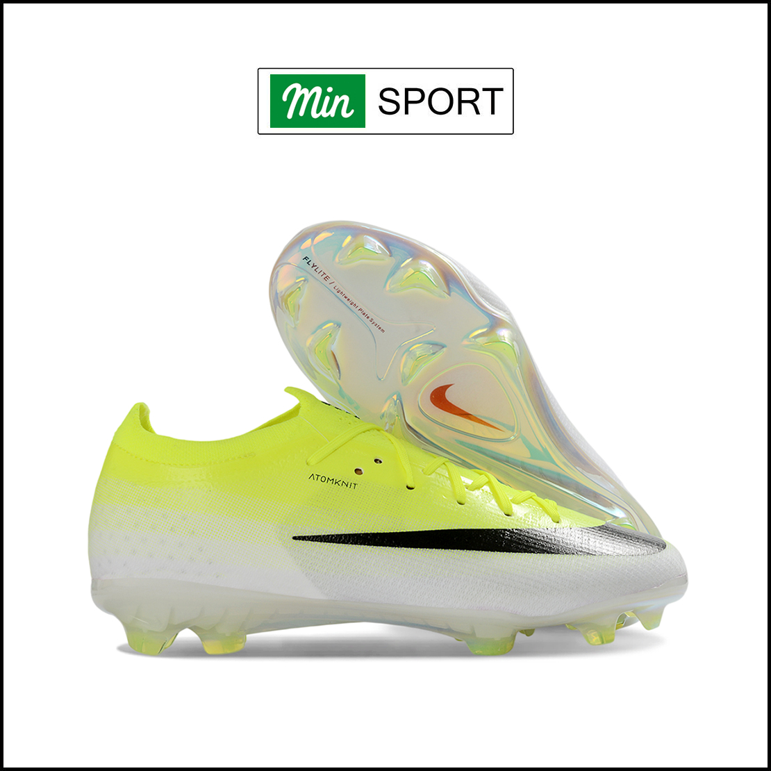 Giày Bóng Đá Nike Mercurial Vapor 17 Elite Xanh Chuối Vạch Đen Cổ Lửng FG