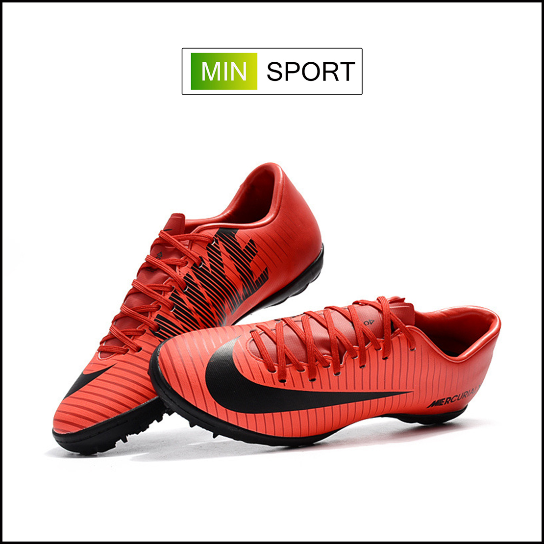 Giày Bóng Đá Nike Mercurial Vic 6 Đỏ Vạch Đen TF