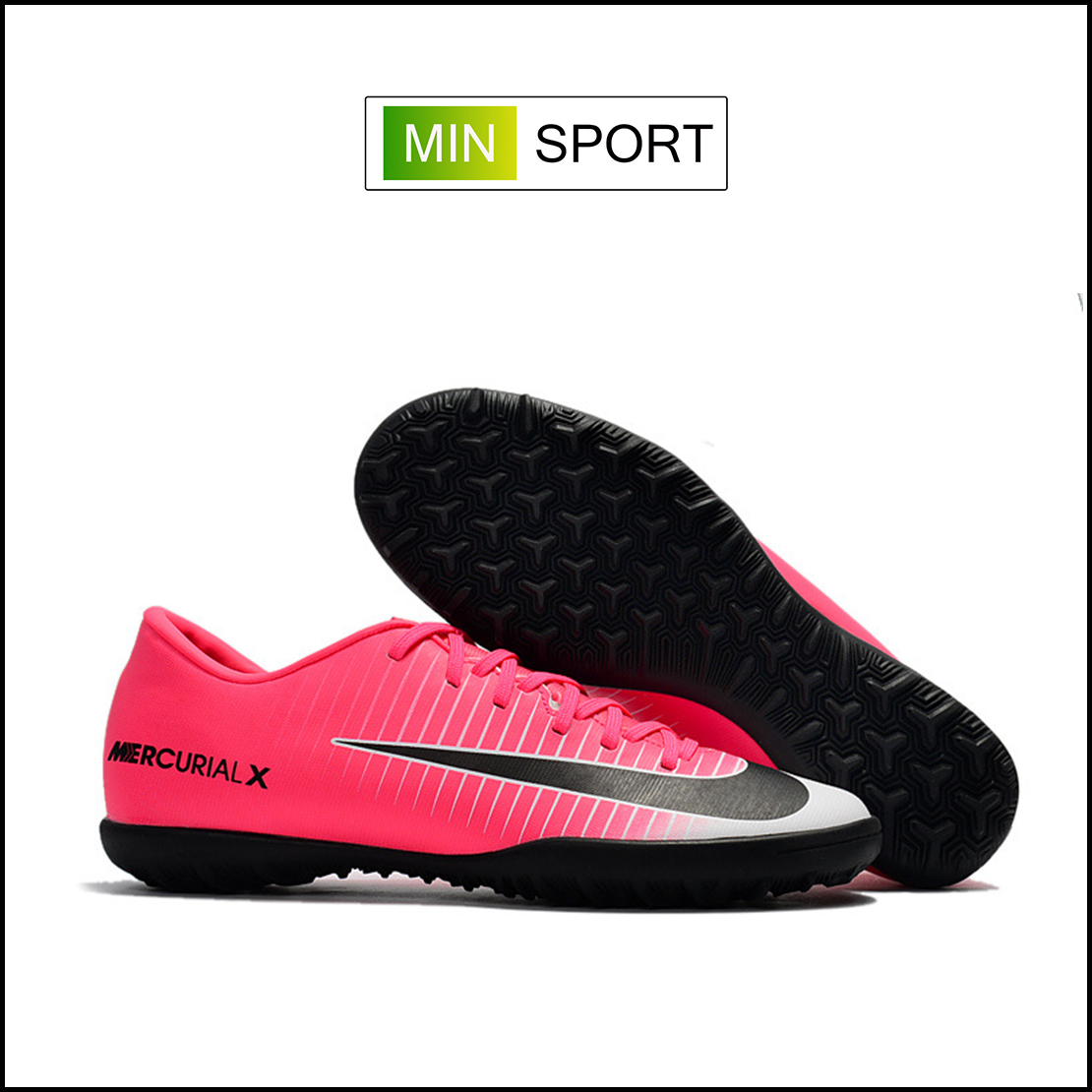 Giày Bóng Đá Nike Mercurial Vic 6 Hồng Trắng TF