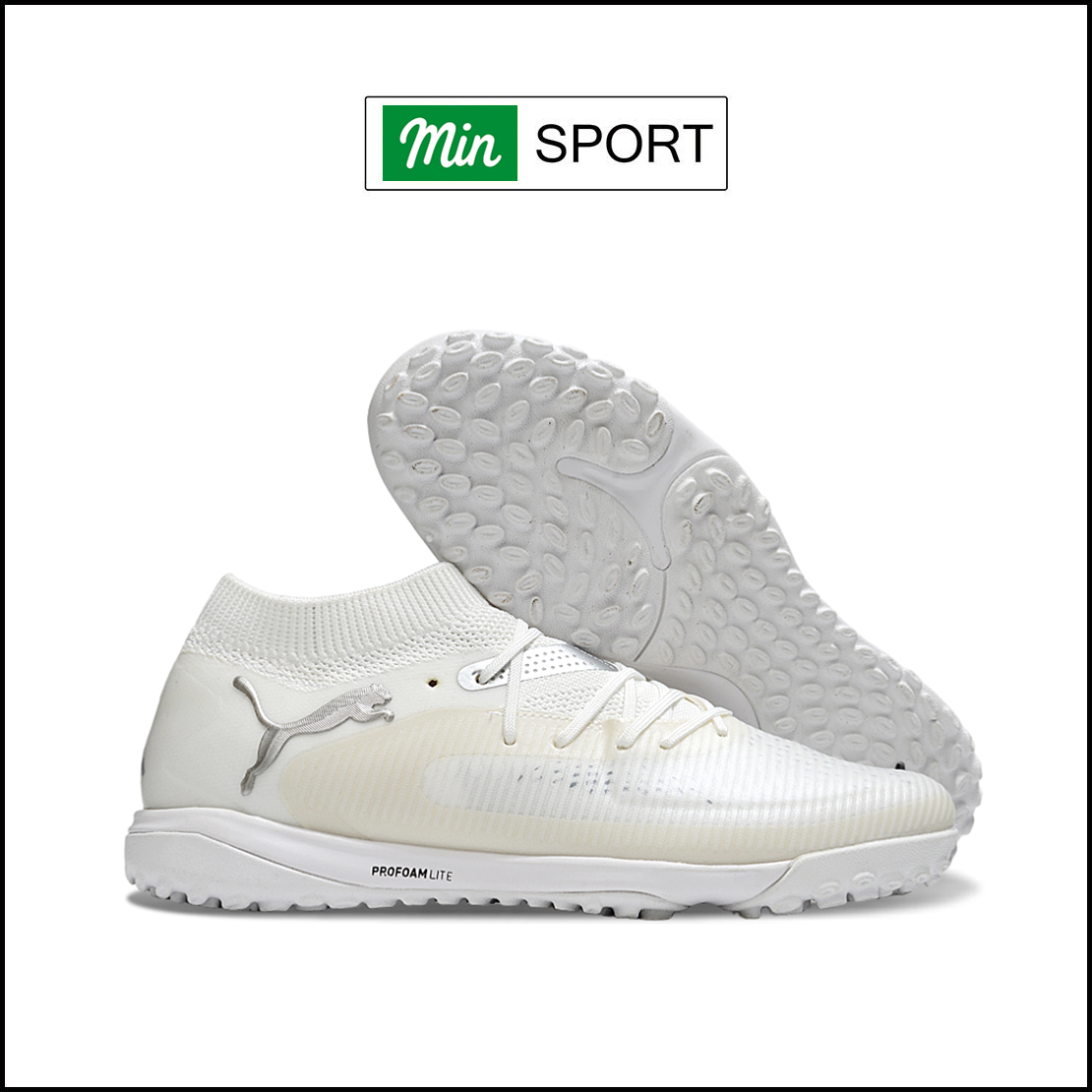 Giày Bóng Đá Puma Future 8 Ultimate Trắng Vạch Bạc TF